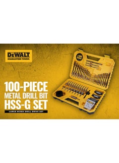 DEWALT DT71563-QZ 100-Piece HSS-G Metal Drill Bit Set