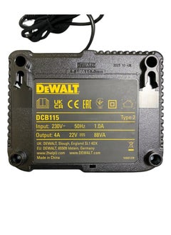 DCB115-GB DEWALT XR Multi Voltage Charger for 10.8V, 14.4V, 18V Li-Ion Batteries