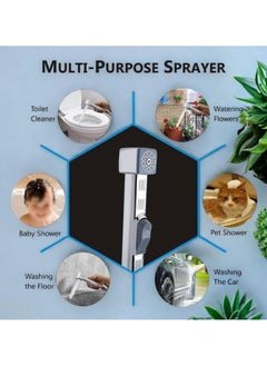 MILANO SQUARE CHROME SHATTAF BIDET SPRAYER SET