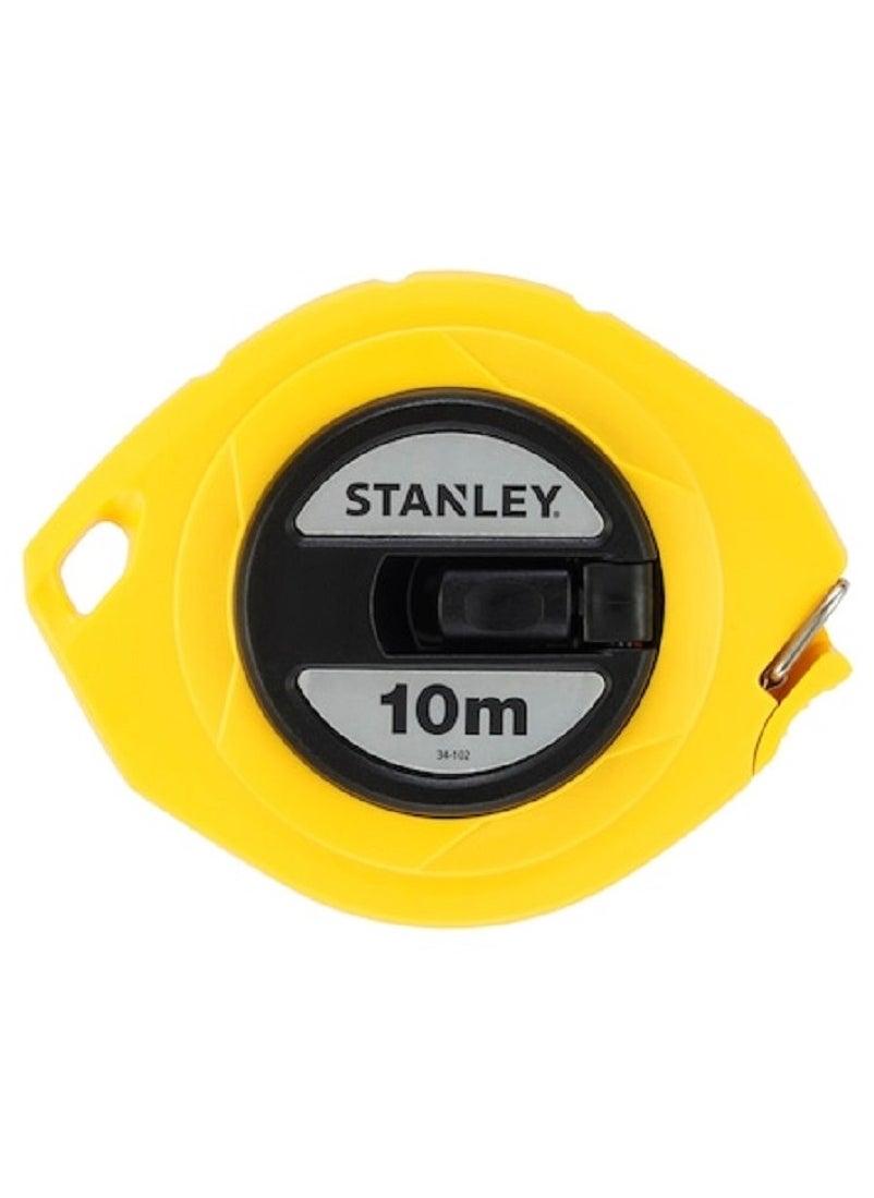 STANLEY 0-34-102 Steel Long Tape Measure 10m with Barbed Hook and ABS Case