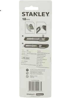 STHT10323-800 STANLEY 18MM SLIDE LOCK SNAP OFF KNIFE CARBON STEEL BLADE