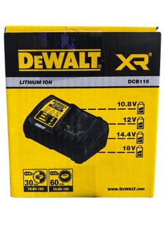 DCB115-GB DEWALT XR Multi Voltage Charger for 10.8V, 14.4V, 18V Li-Ion Batteries