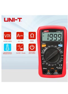 ECVV UT33C Plus Digital Palm Size Multimeter Voltmeter Ammeter Resistance LCR with Backlight