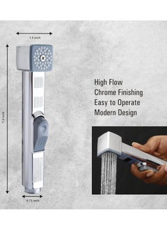 MILANO SQUARE CHROME SHATTAF BIDET SPRAYER SET